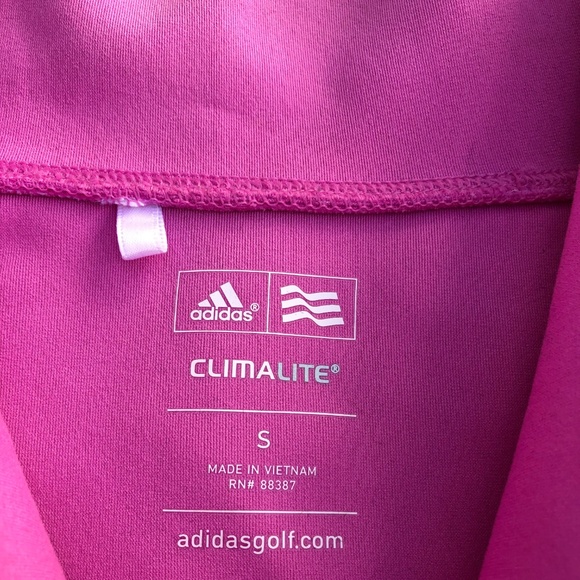 Adidas Golf ClimaLite Long Sleeve Pullover S Pink - Picture 4 of 4